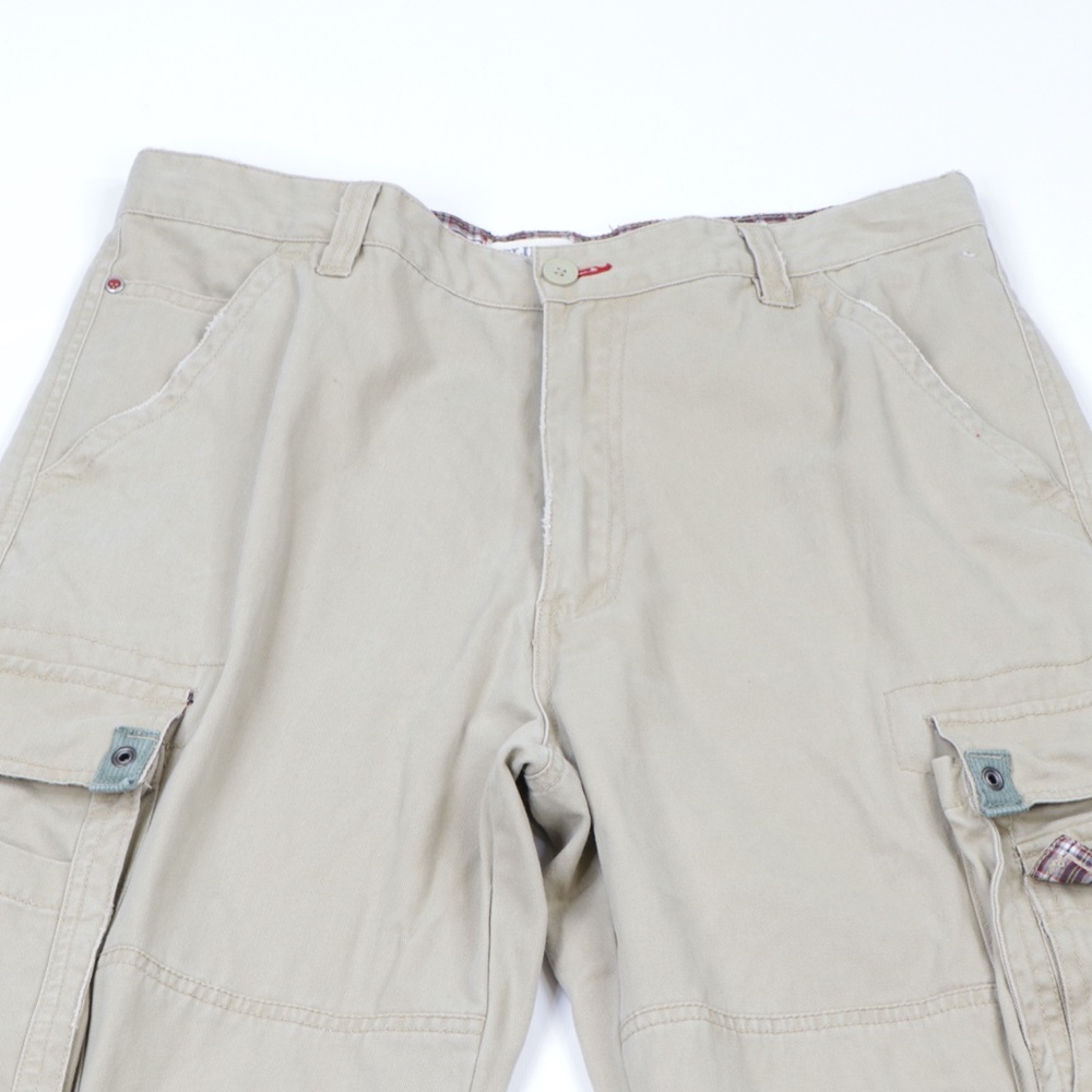 Vintage 90s Streetwear Tactical Cargo Pants Tan - Picture 2 of 8